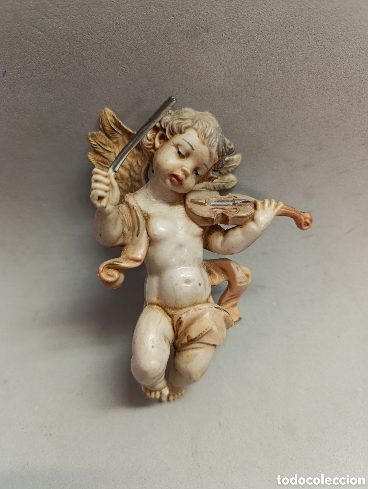 Vintage: ANGEL, ANGELITO, MUSICO, PARA COLGAR EN LA PARED. ITALIA.