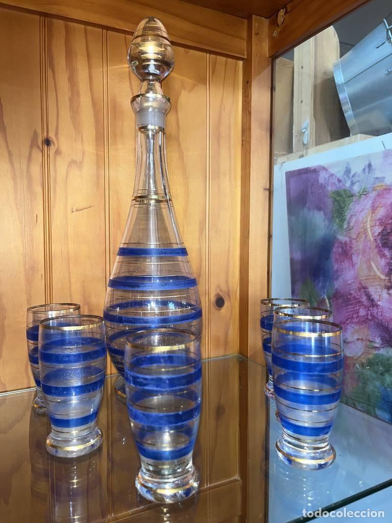 Vintage: LICORERA CON 6 VASOS - Foto 3