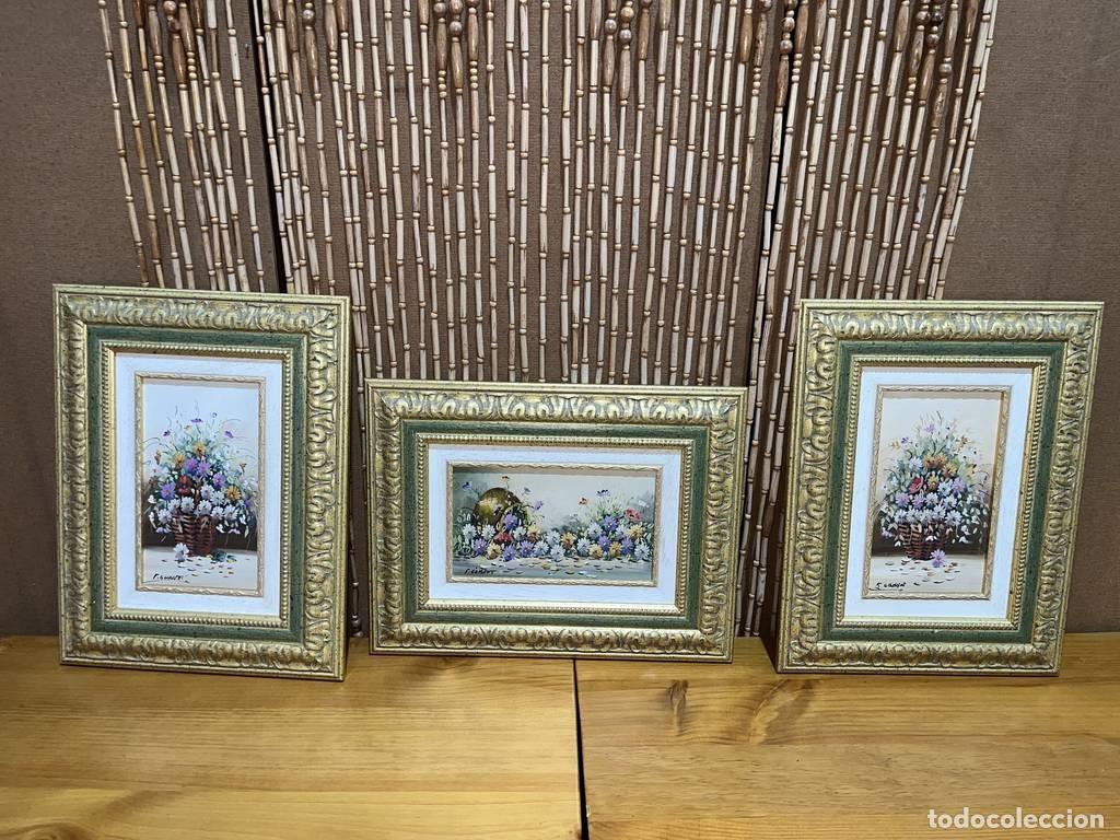 Vintage: LOTE DE 3 CUADROS...