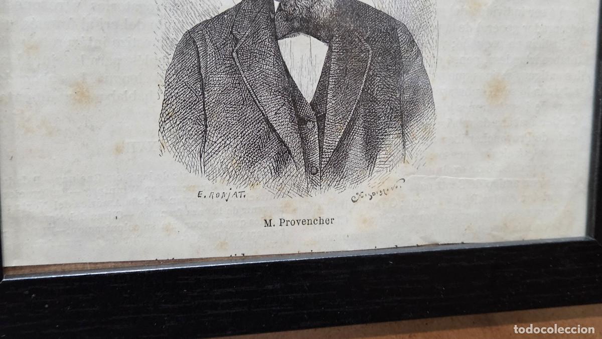 Vintage: cuadro con grabado antiguo - Foto 3