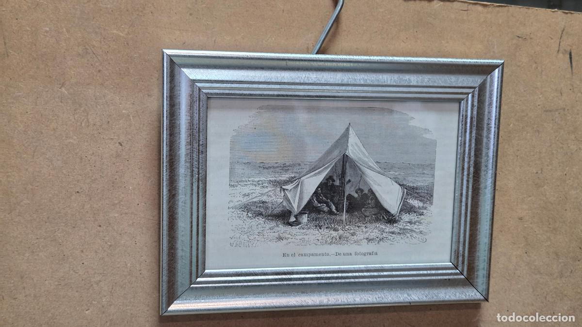 Vintage: cuadro con grabado antiguo