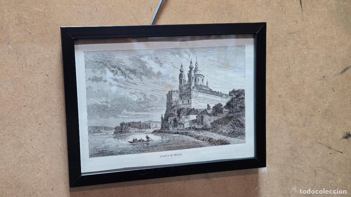 Vintage: cuadro con grabado antiguo