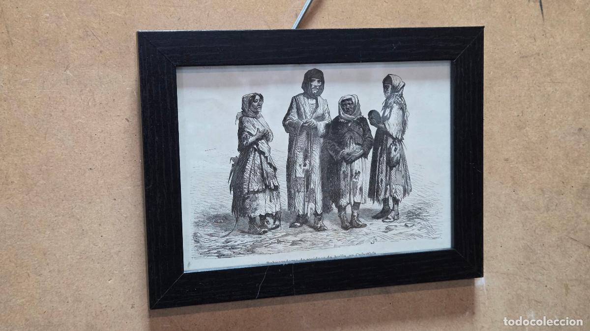 Vintage: cuadro con grabado antiguo