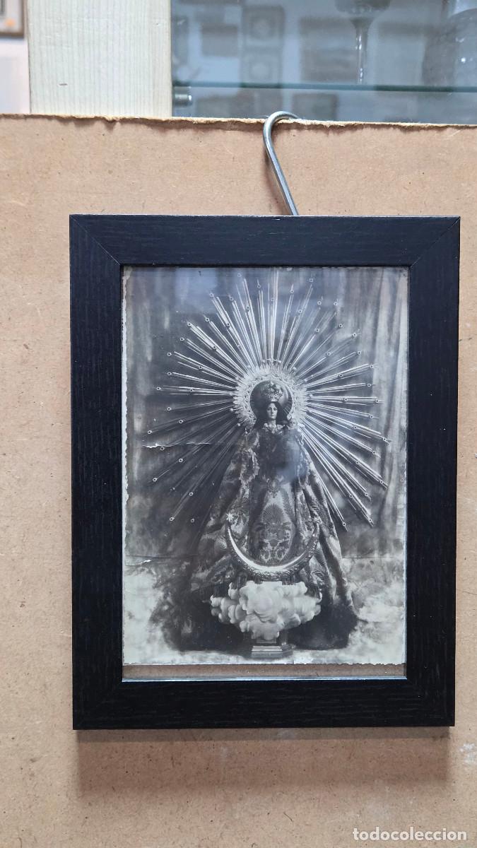 Vintage: cuadro con fotografia religiosa