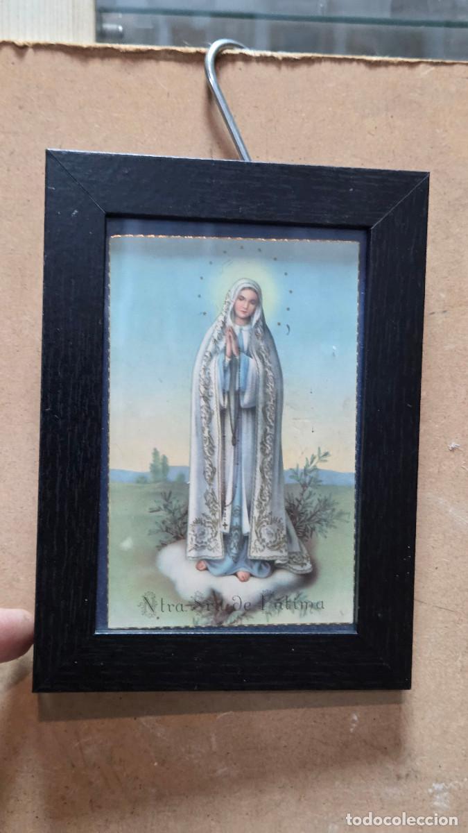 Vintage: cuadro con postal religiosa