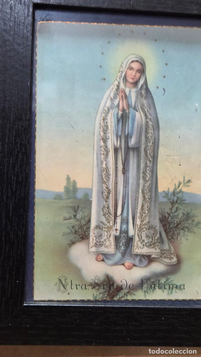 Vintage: cuadro con postal religiosa - Foto 3