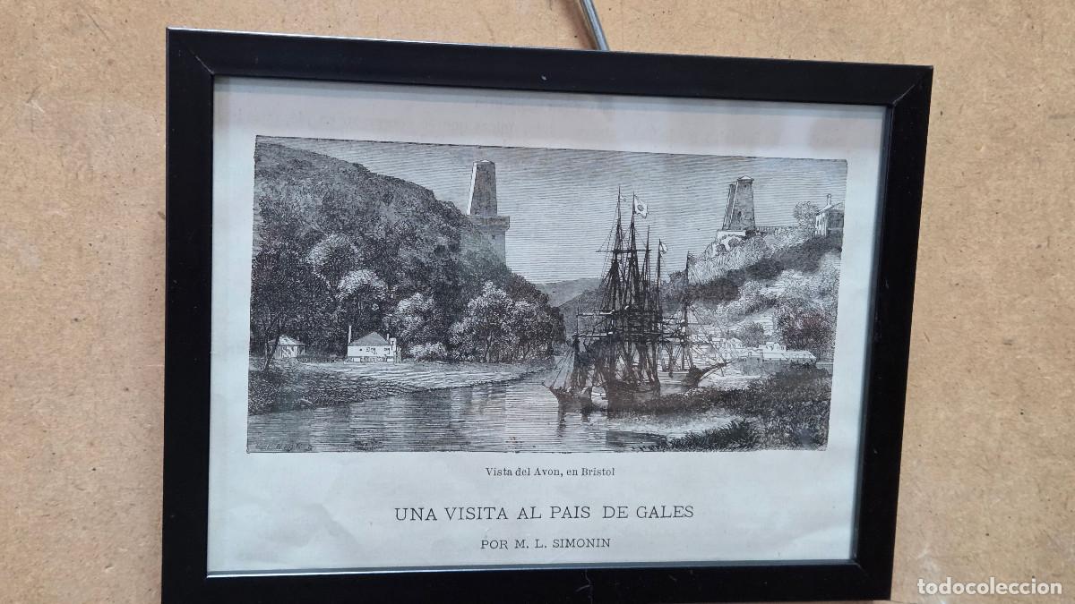 Vintage: cuadro con grabado antiguo