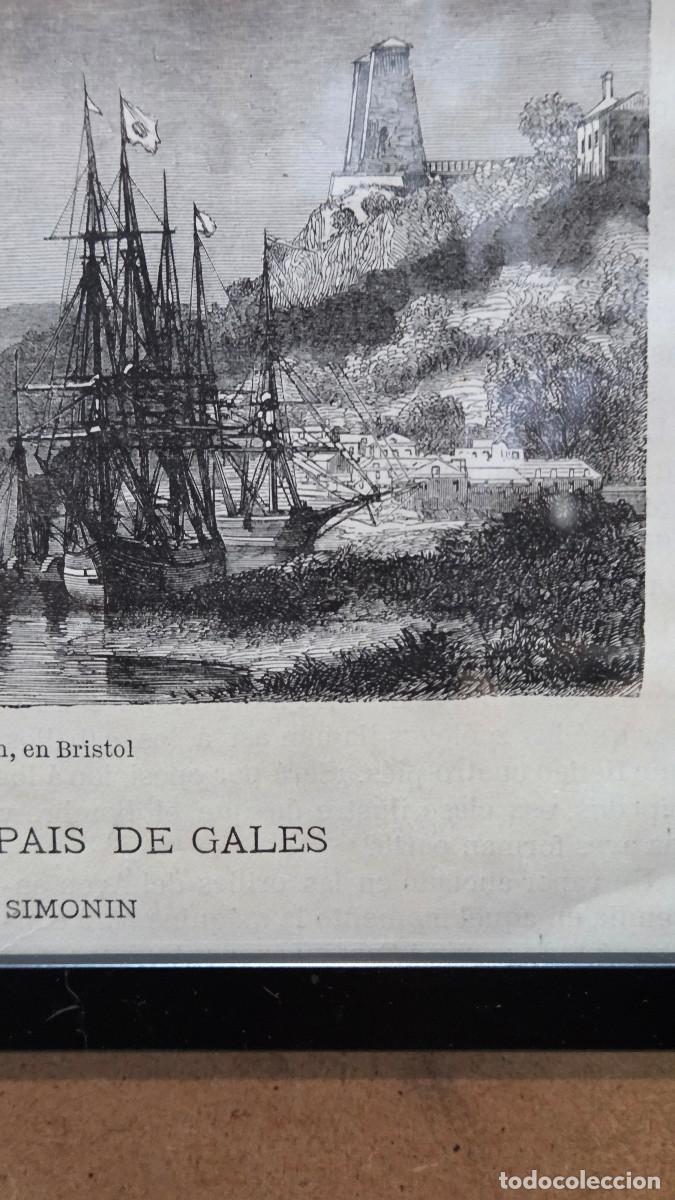 Vintage: cuadro con grabado antiguo - Foto 3