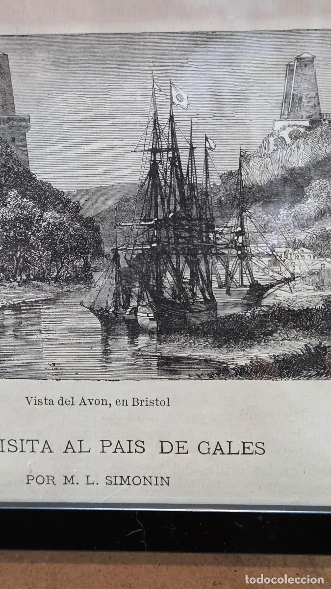 Vintage: cuadro con grabado antiguo - Foto 4