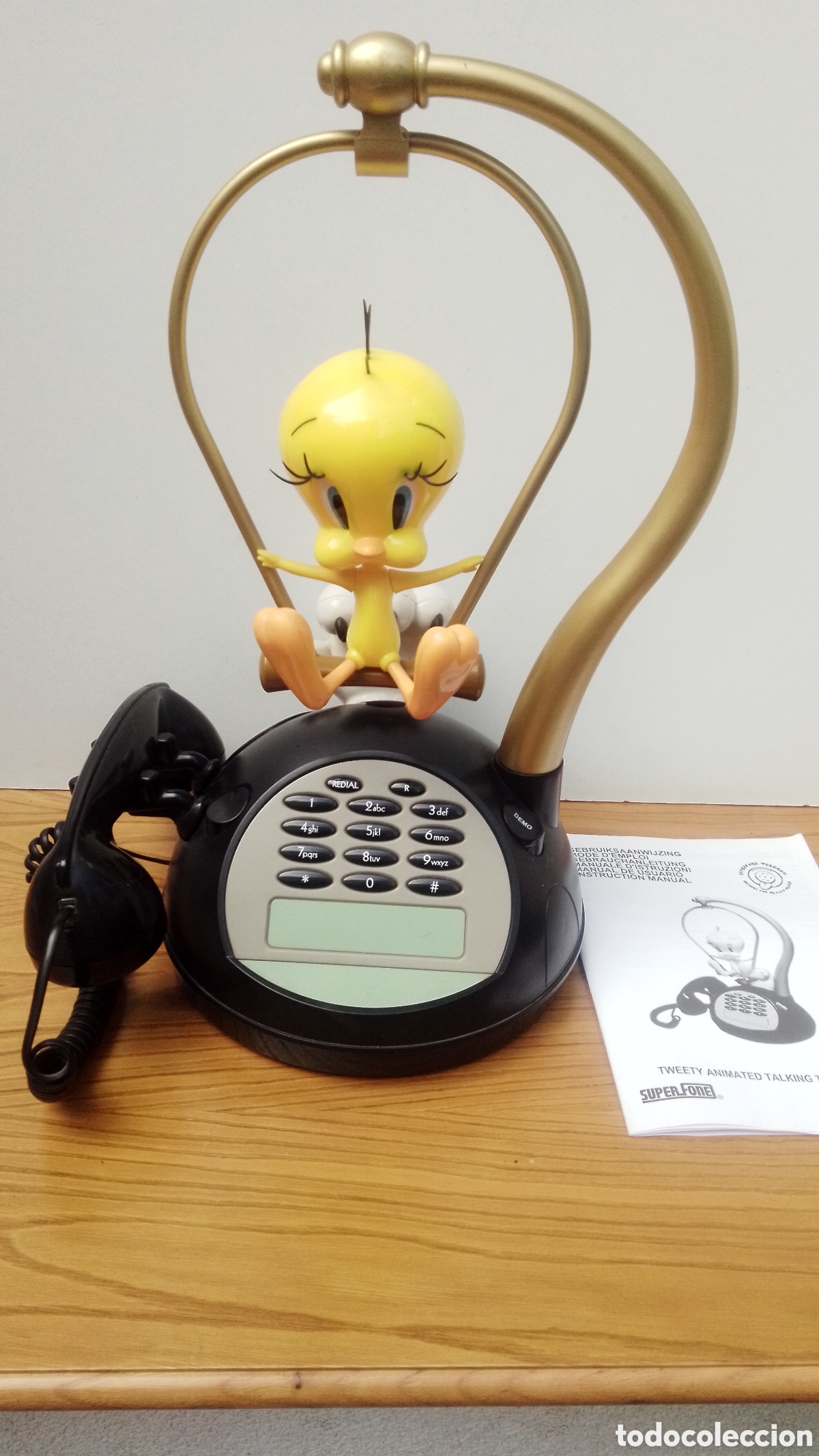 Vintage: TELEFONO PIOLIN CON ANIMACION Y SONIDO