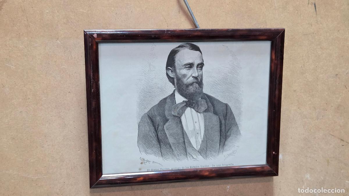 Vintage: cuadro con grabado antiguo