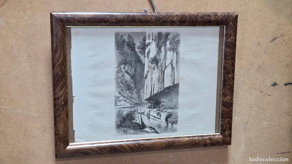 Vintage: cuadro con grabado antiguo