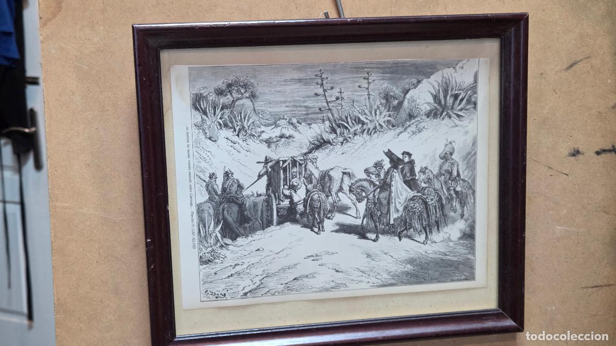 Vintage: cuadro con grabado antiguo