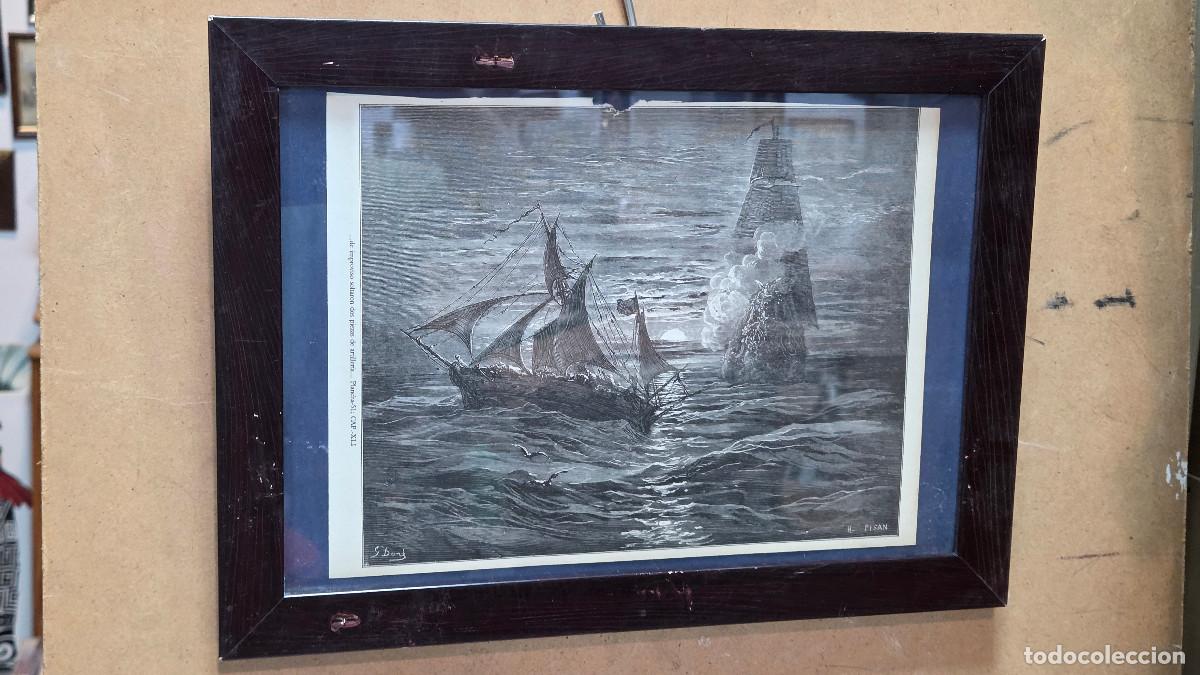 Vintage: cuadro con grabado antiguo