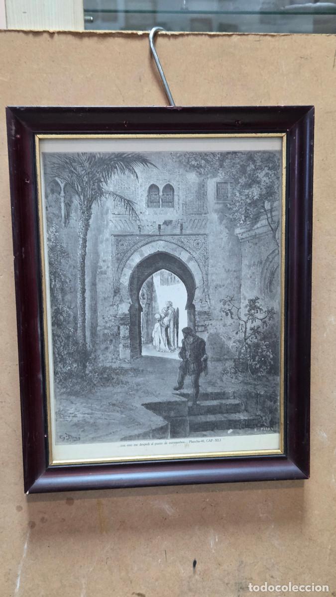 Vintage: cuadro con grabado antiguo