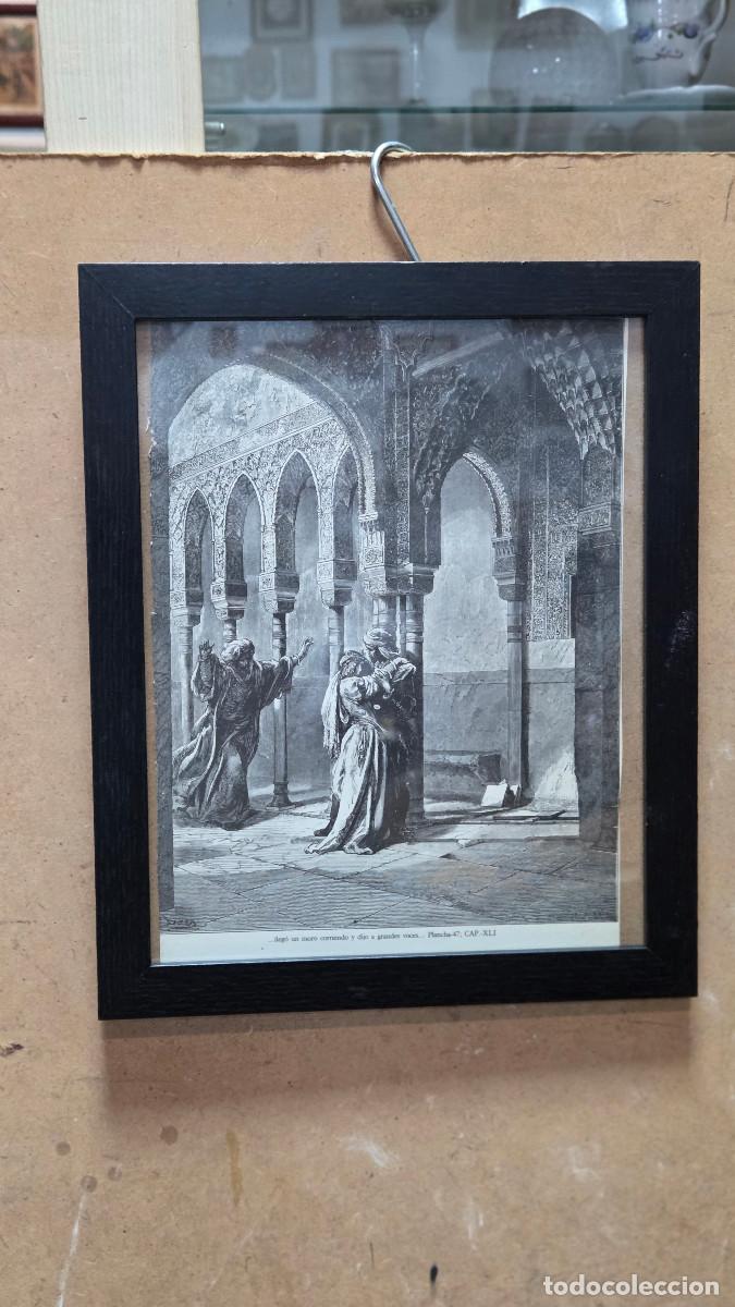 Vintage: cuadro con grabado antiguo