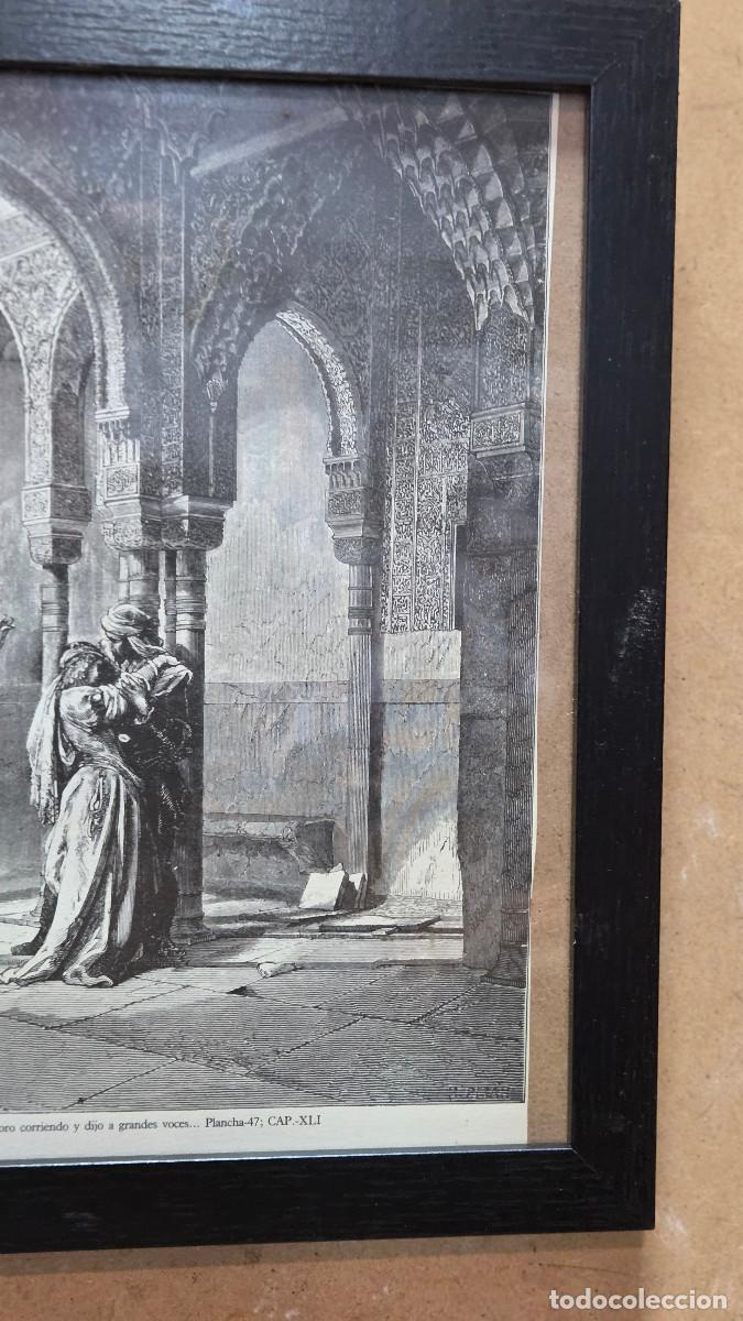 Vintage: cuadro con grabado antiguo - Foto 3