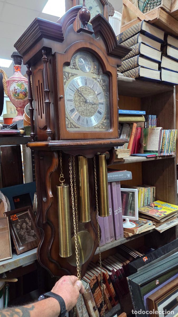 Vintage: reloj de pared con 3 pesas