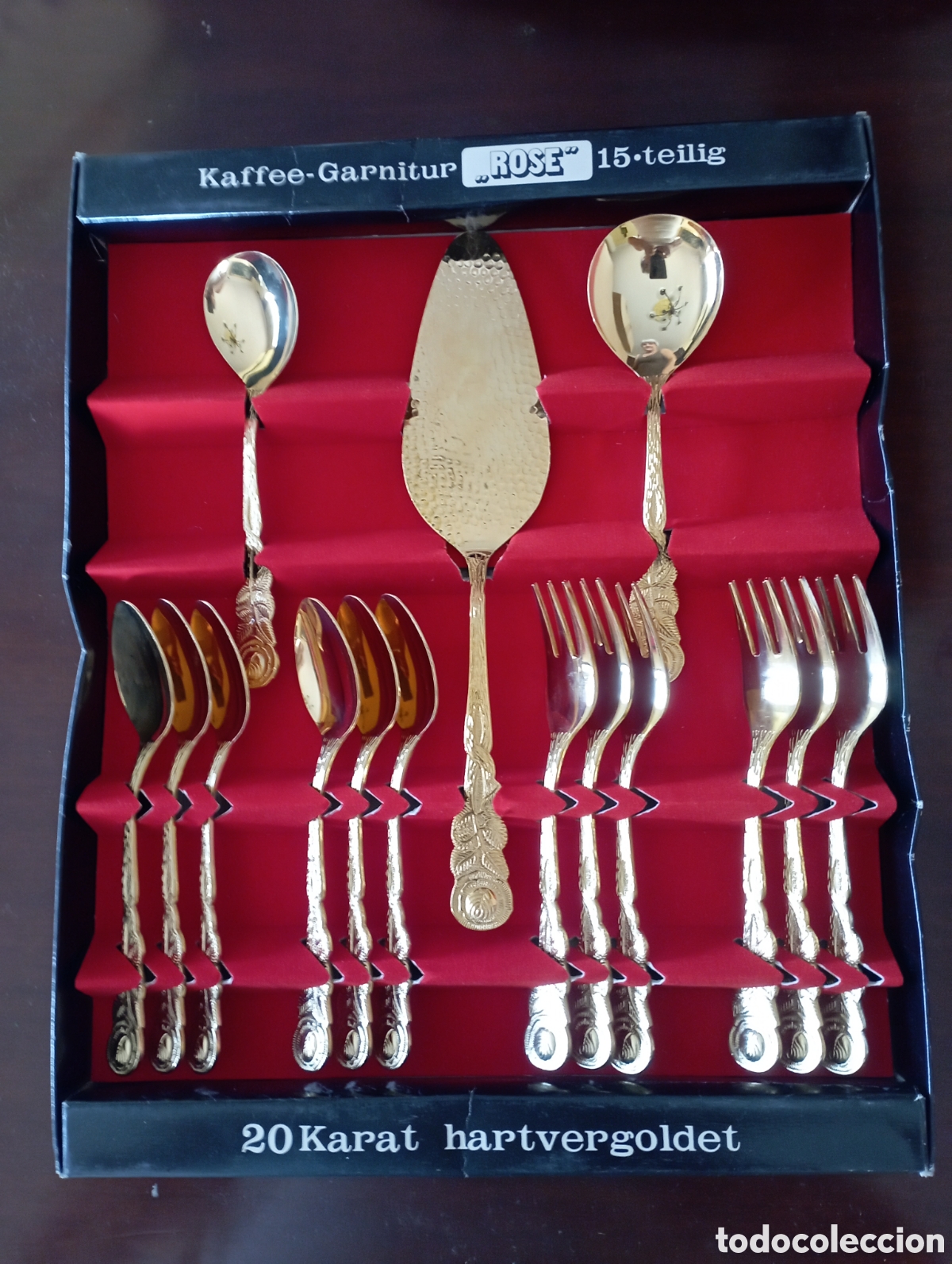 Vintage: Cuberter&iacute;a de postre para 6 comensales de Kaffee-Garnitur