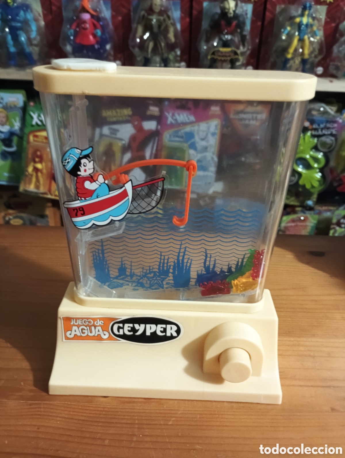 Vintage: JUEGO AGUA GEYPER PESCADOR PERFECTO ESTADO