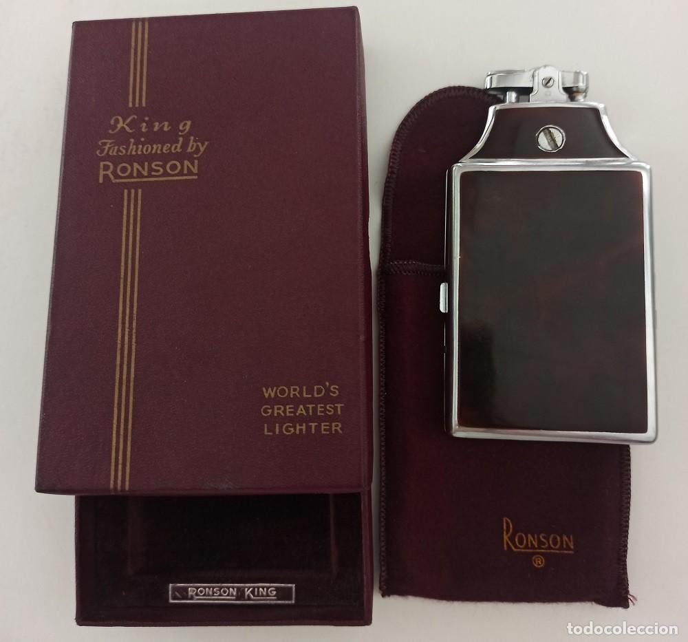 Vintage: Pitillera Ronson King con mechero Made in USA