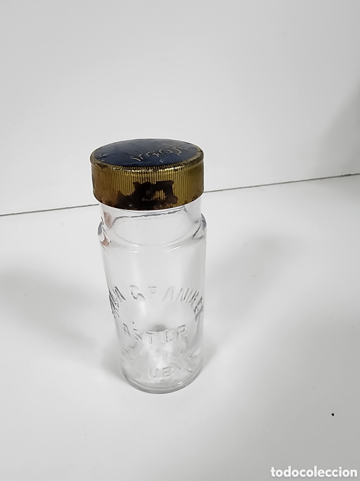 Vintage: ANTIGUA BOTELLA DE FARMACIA DEL MEDICAMENTO KOLA GRANUL&Eacute;E ASTIER SOLUBLE - CON TAPA ORIGINAL