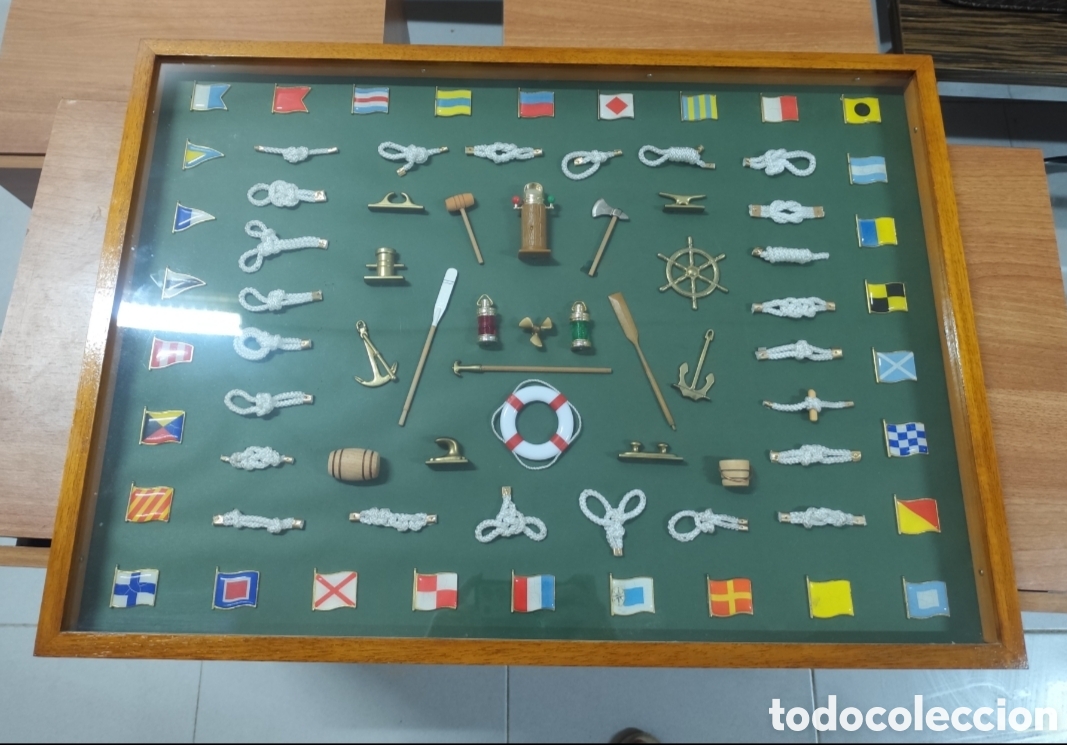 Vintage: Cuadro nudos marinos