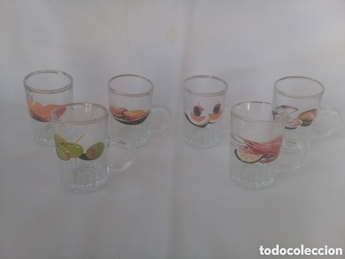 Vintage: JUEGO SEIS JARRITAS VERMUT - TACITAS APERITIVO
