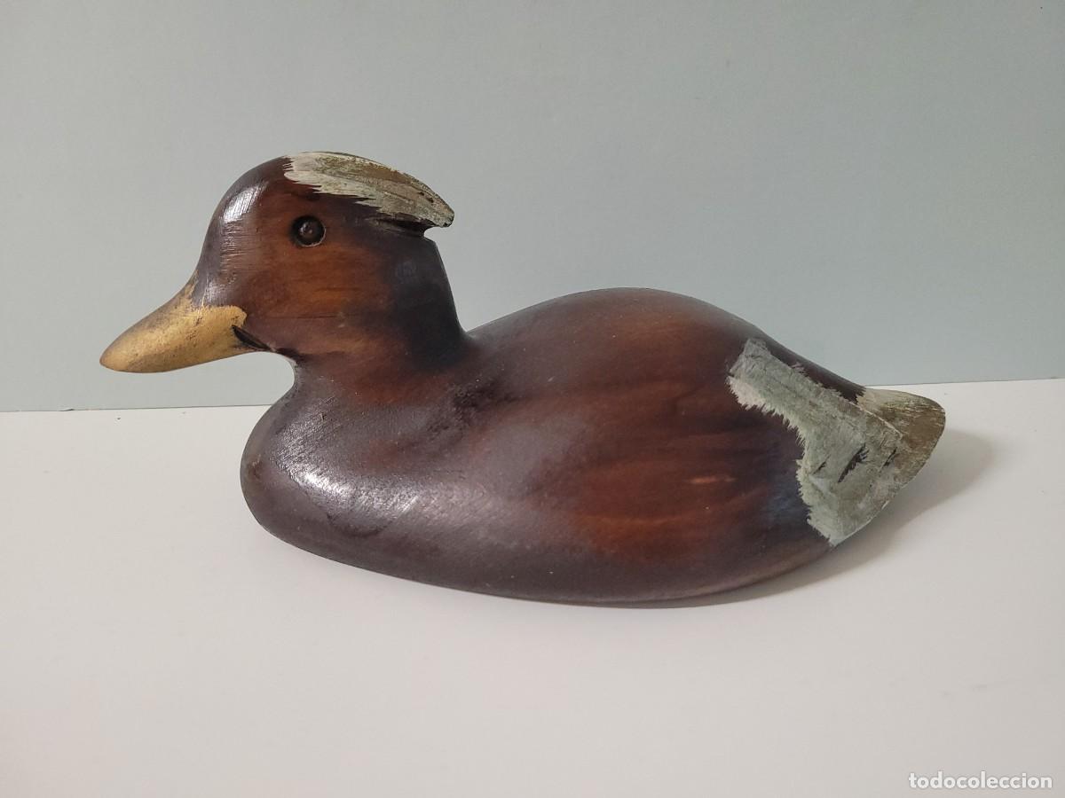 Vintage: Pato de madera, se&ntilde;uelo vintage, mod.2