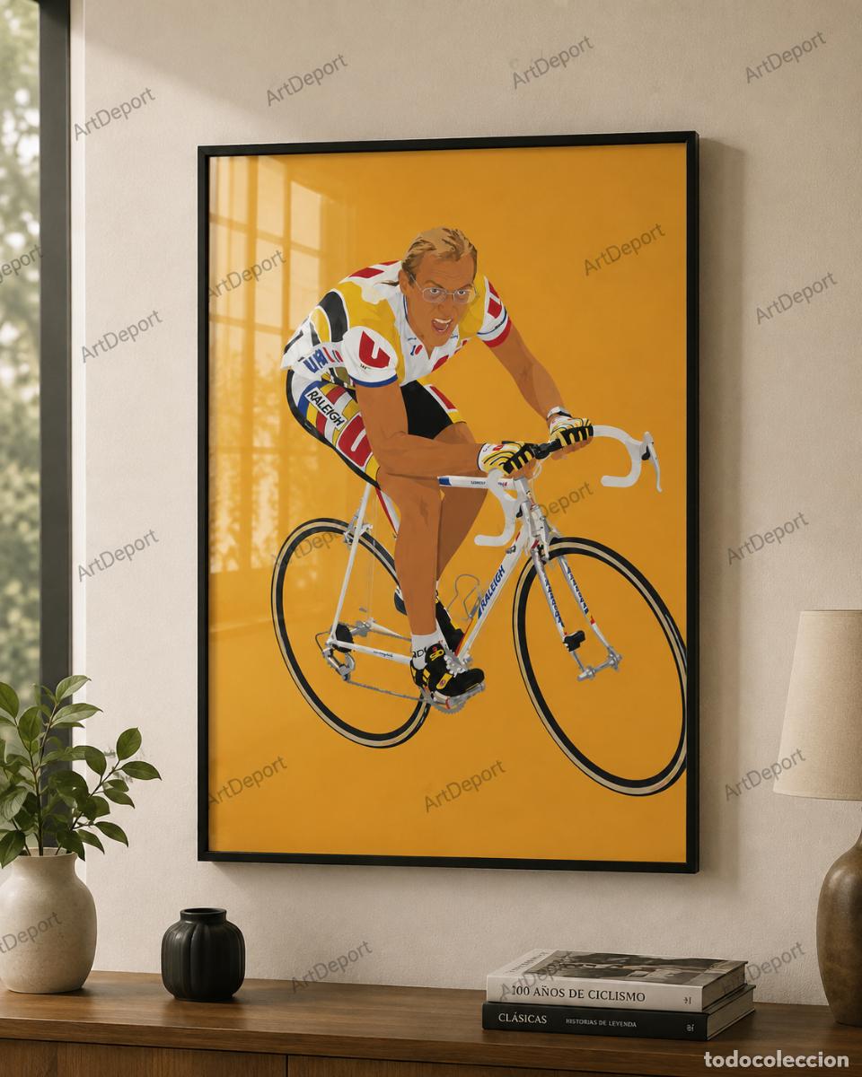 Vintage: Cuadro Ilustraci&oacute;n Laurent Fignon