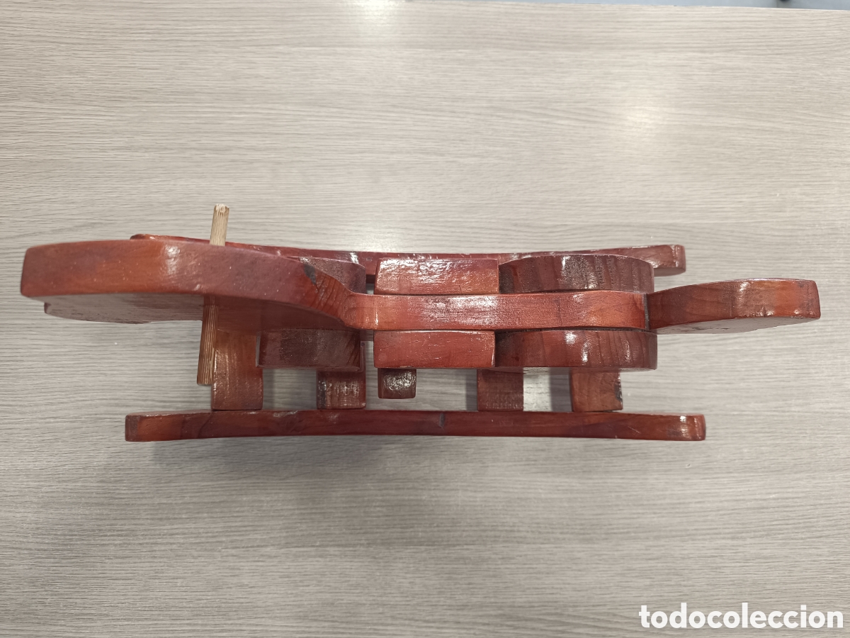Vintage: Antiguo caballito balanc&iacute;n de madera - Foto 4
