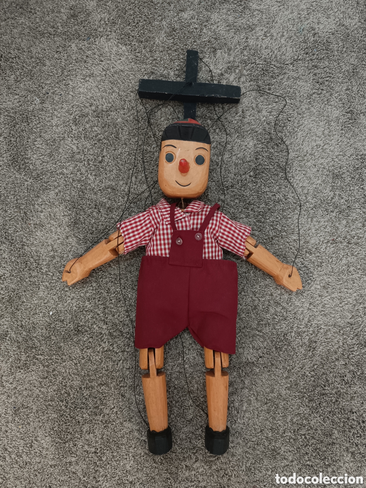 Vintage: Antigua marioneta articulada de madera
