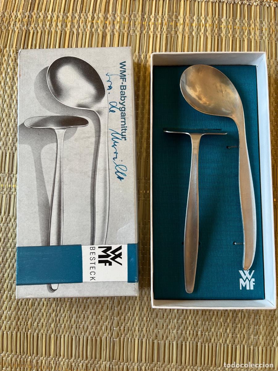 Vintage: WMF- Cubiertos para beb&eacute;s de cromargan, a&ntilde;os 60