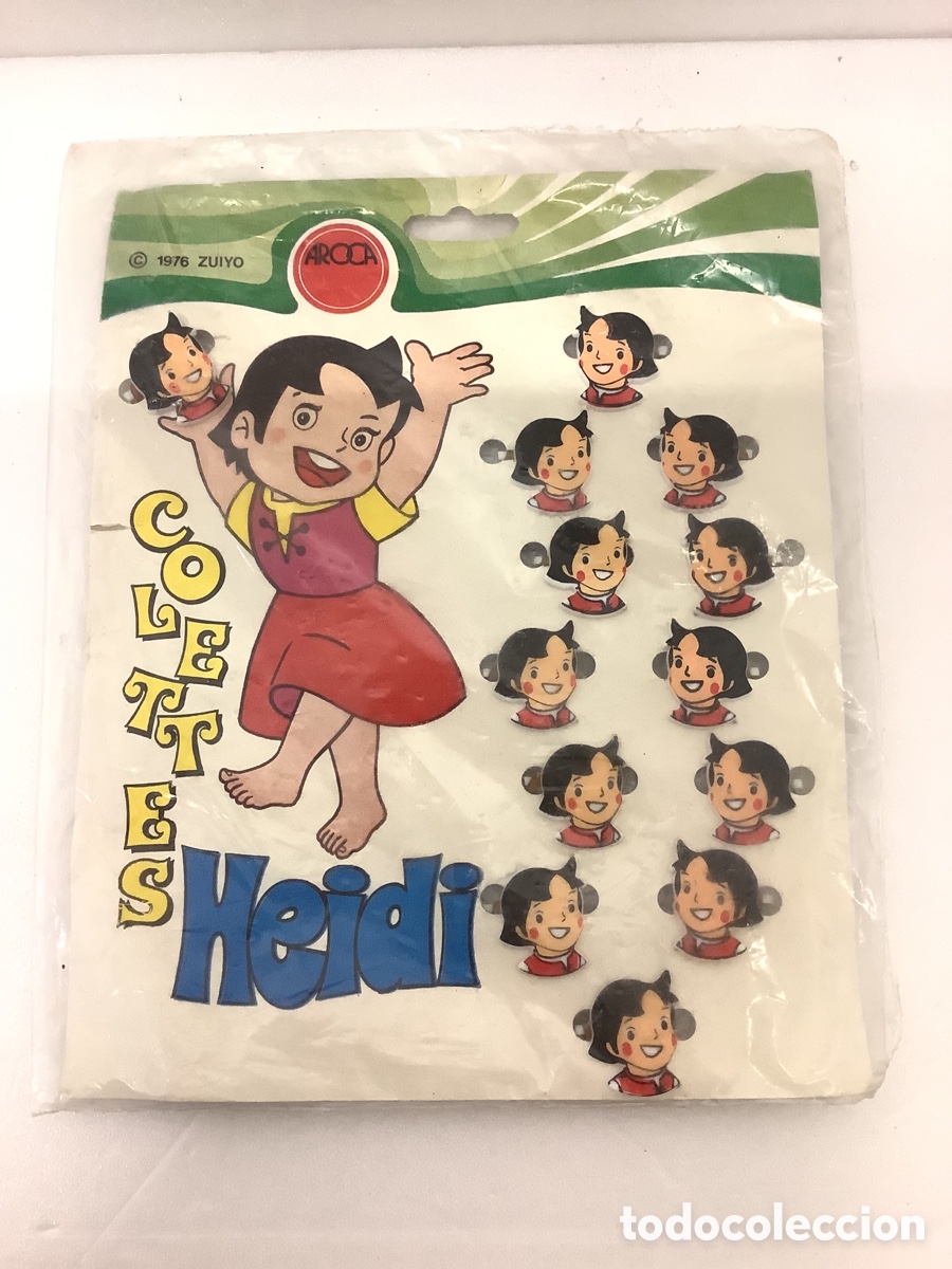 Vintage: HEIDI - ZUIYO - BLISTER CERRADO DE QUIOSCO CON 13 COLETEROS