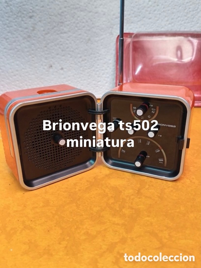 Vintage: rara e affascinante Brionvega TS 502 &rdquo;Cubo&rdquo; 1966 - Miniature color arancione