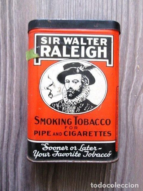 Vintage: Scatoletta vintage per tabacco e sigarette SIR WALTER RALEIGH TOBACCO