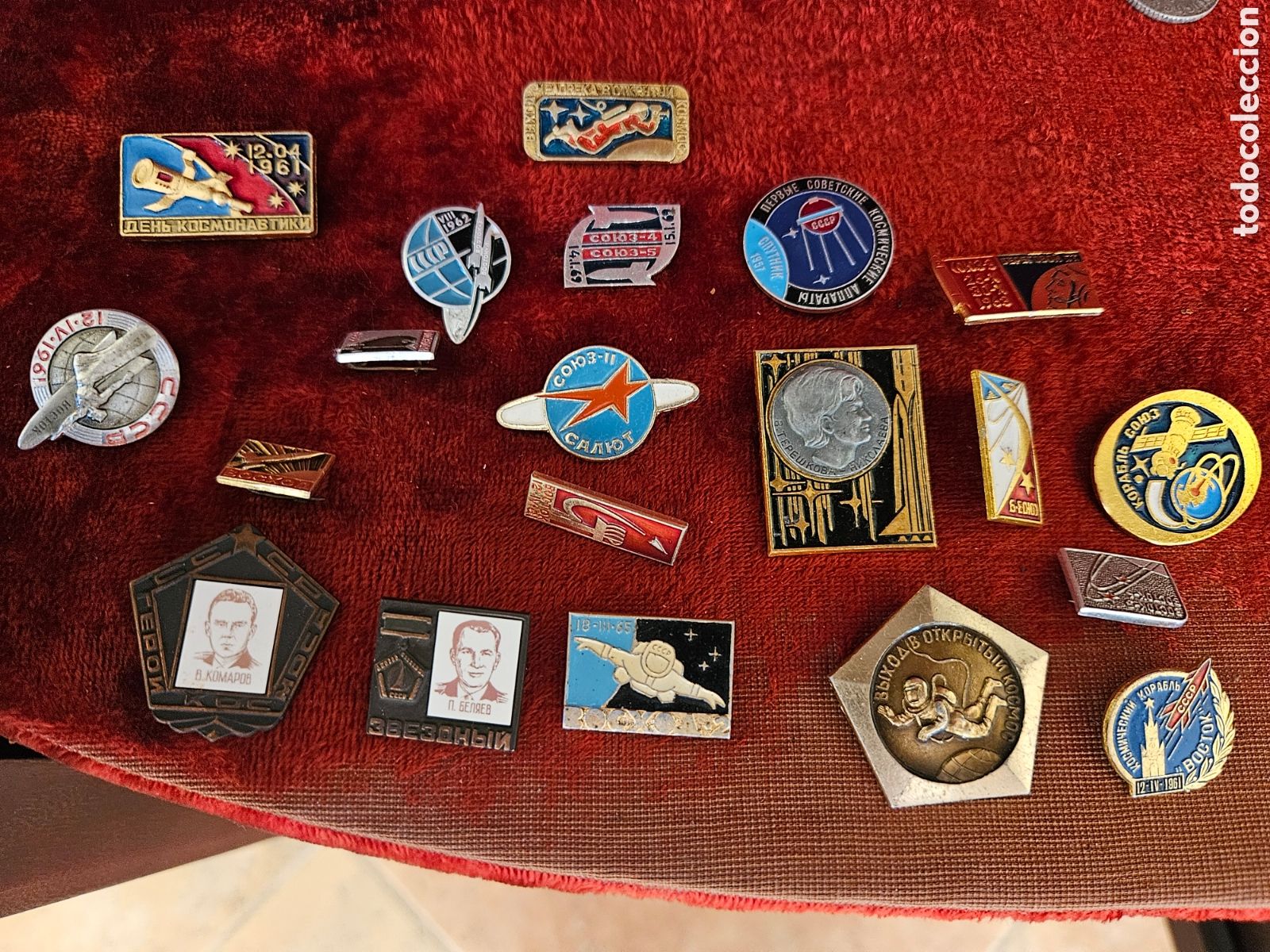 Vintage: Lote pines carrera espacial sovietica