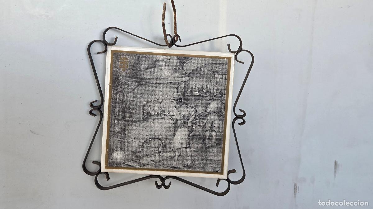 Vintage: azulejo rustico con hierro