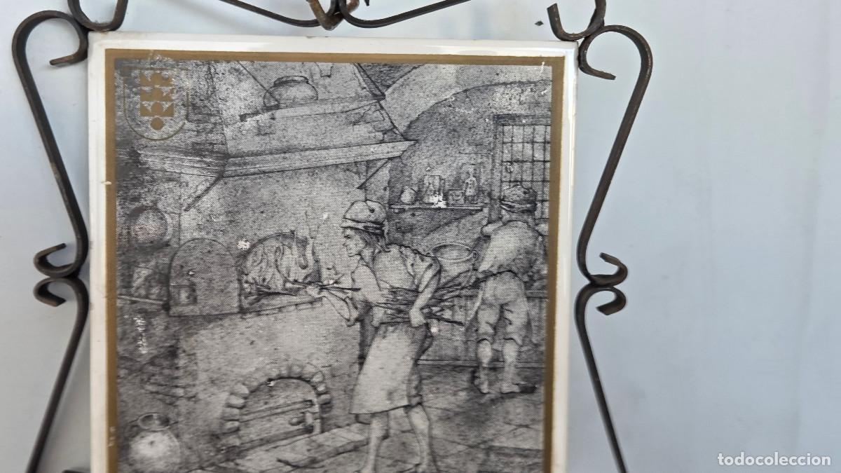 Vintage: azulejo rustico con hierro - Foto 2