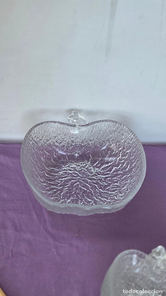 Vintage: ensaladera de cristal vintage