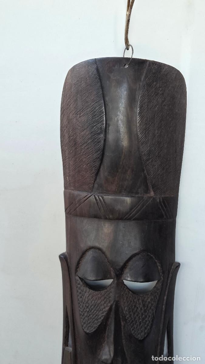 Vintage: mascara africana de madera - Foto 3