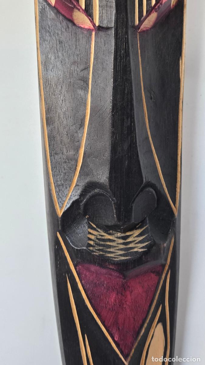 Vintage: mascara africana de madera - Foto 3