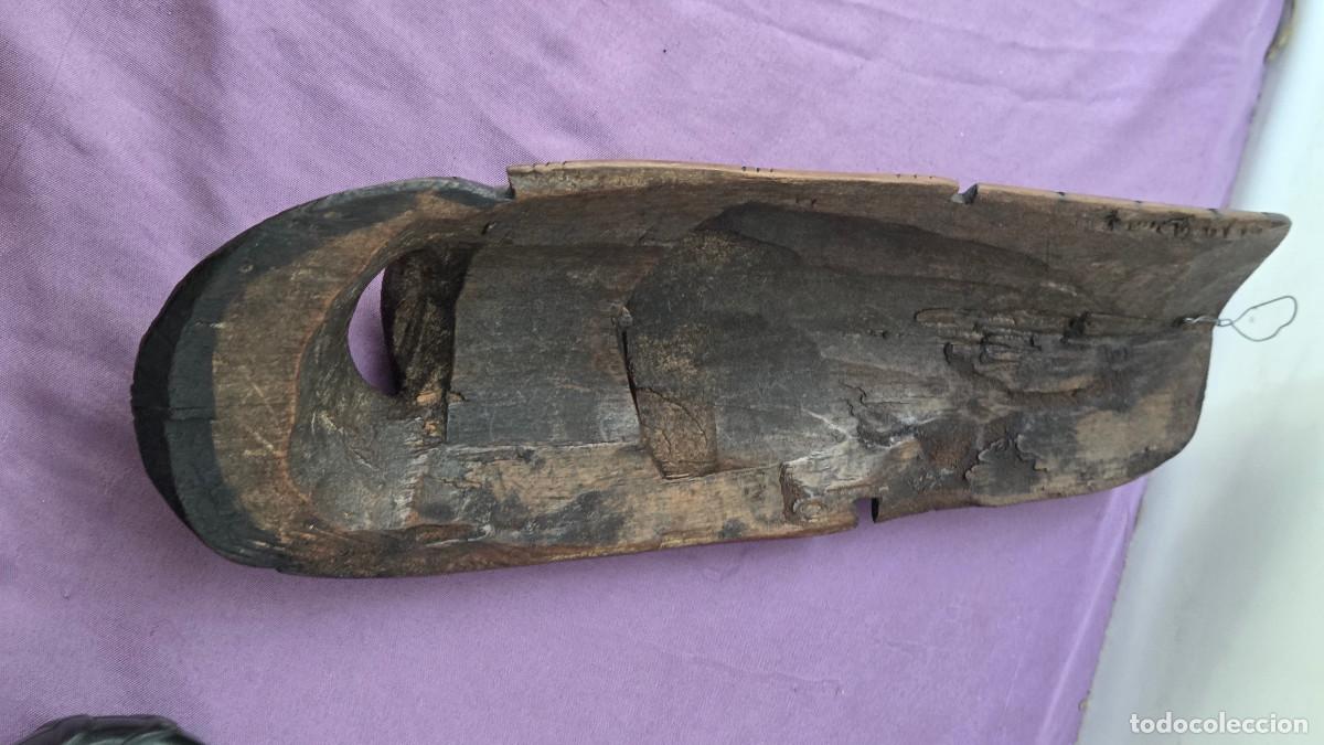 Vintage: mascara africana de madera - Foto 5
