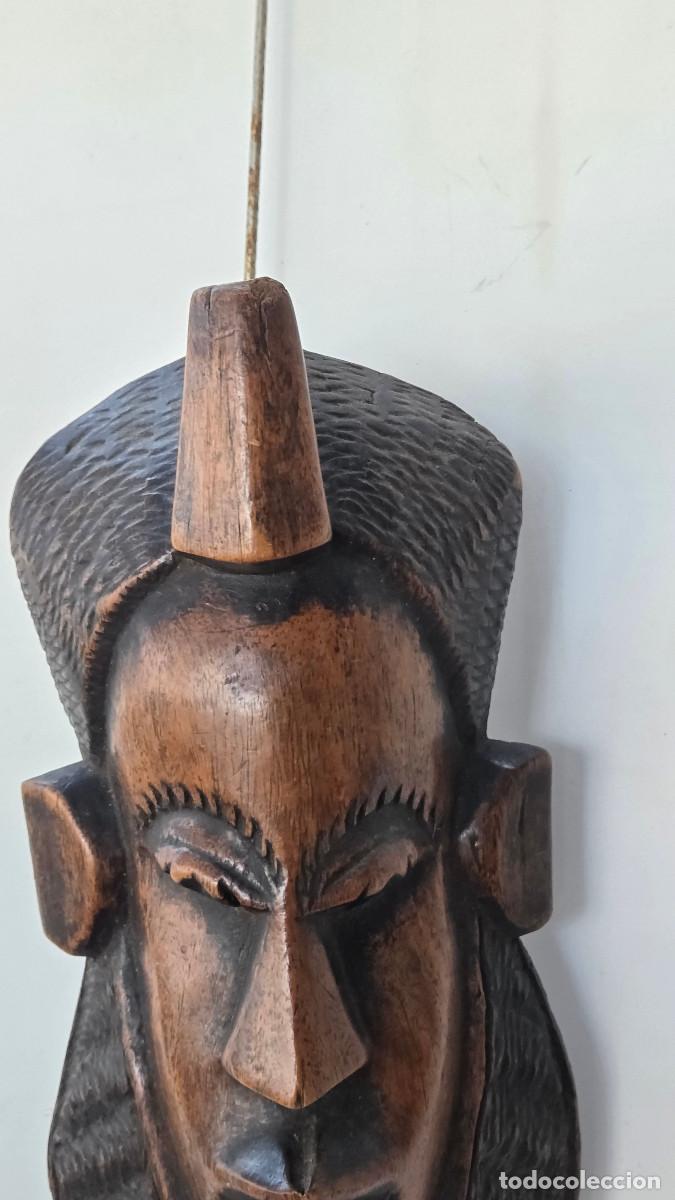 Vintage: mascara africana de madera - Foto 3