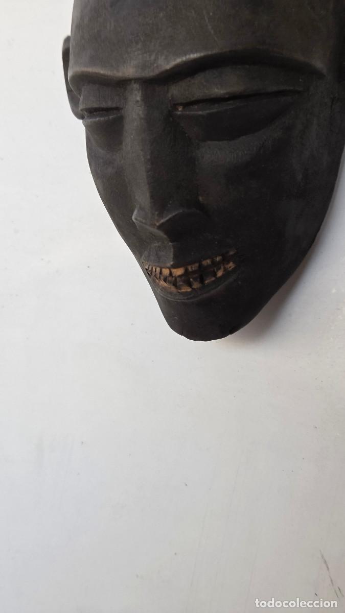 Vintage: mascara africana de madera - Foto 2