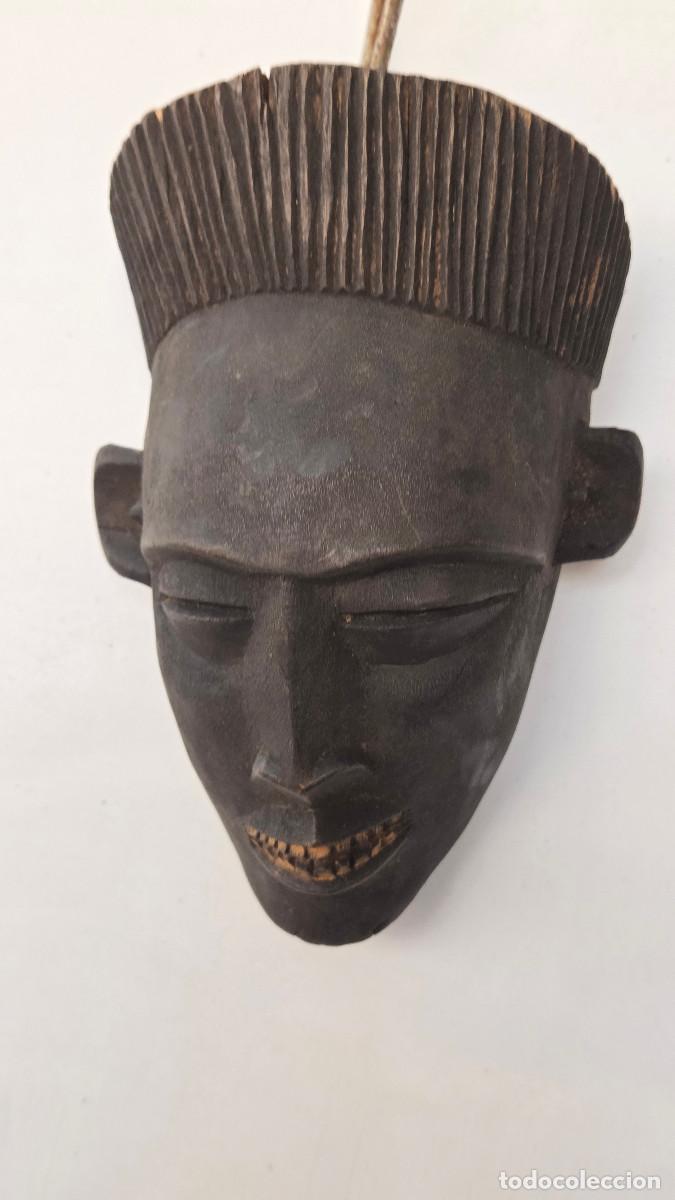 Vintage: mascara africana de madera - Foto 3