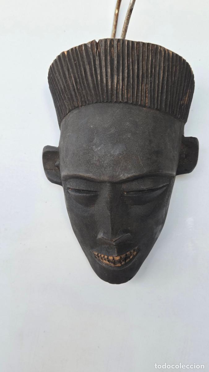 Vintage: mascara africana de madera - Foto 4