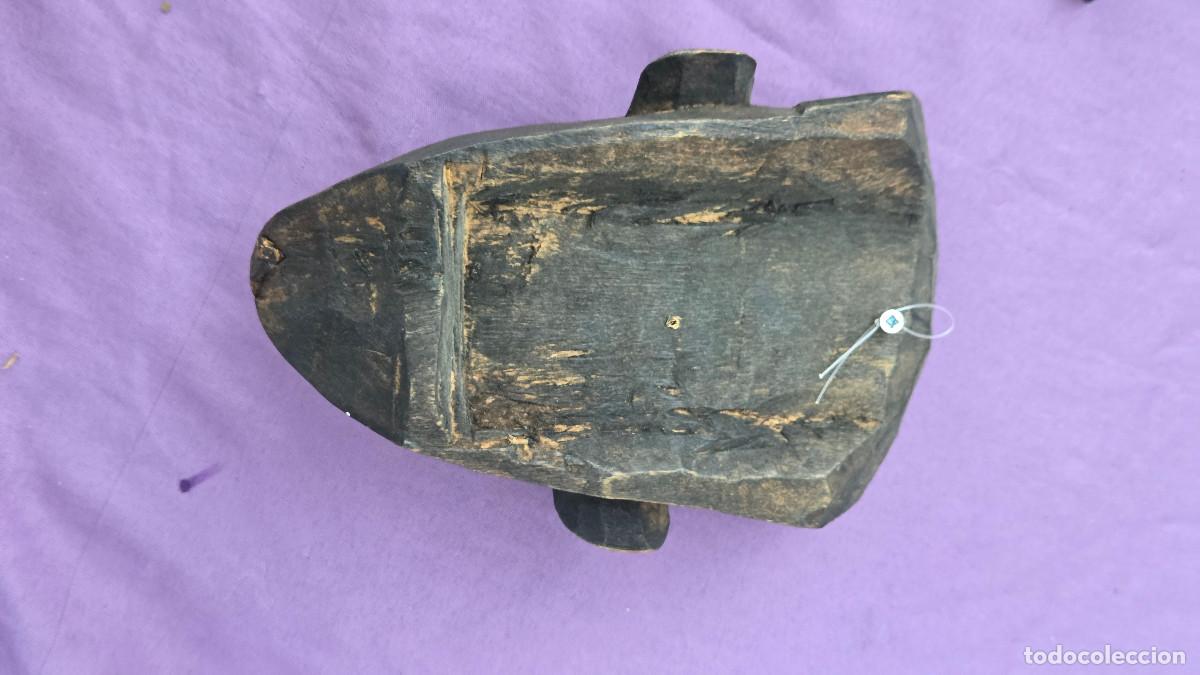Vintage: mascara africana de madera - Foto 5