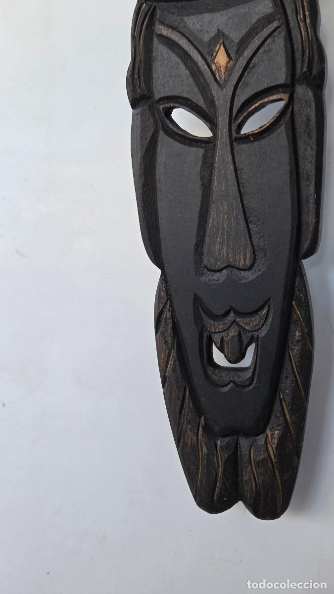 Vintage: mascara africana de madera - Foto 3