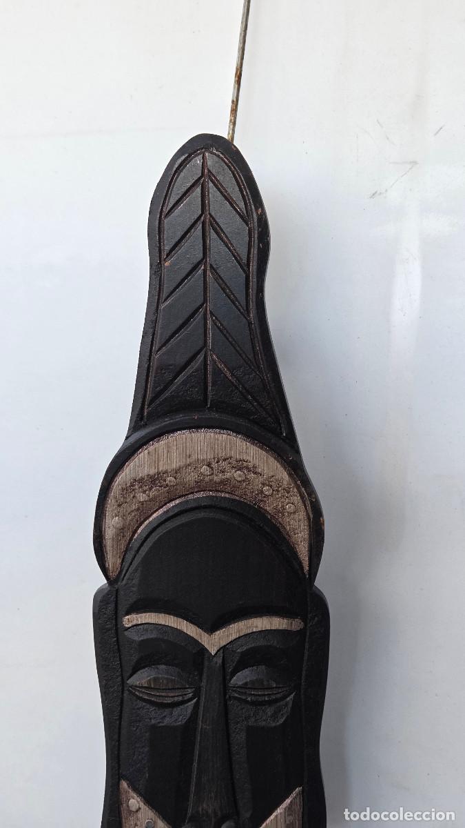 Vintage: mascara africana de madera - Foto 2